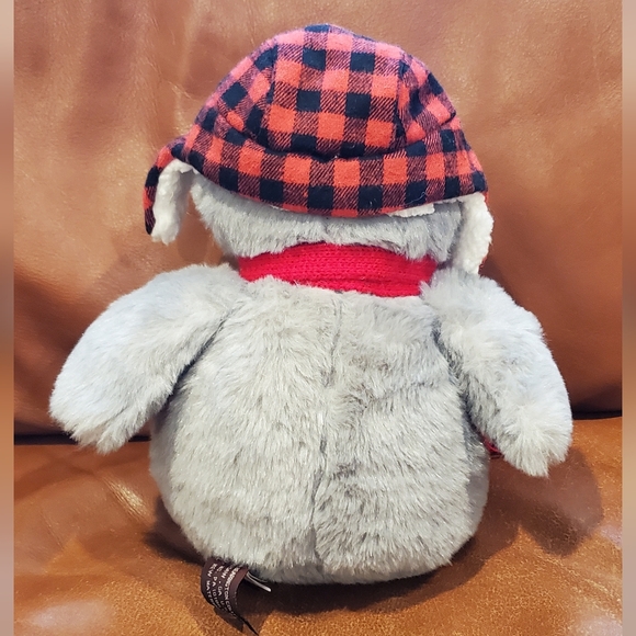 9 inch Bearington Collection Penguin with Winter Hat Scarf Stuffed Plush Decor - Picture 3 of 9
